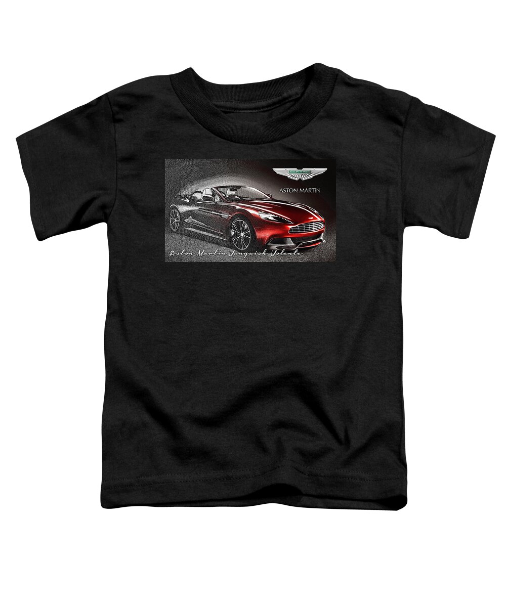 wheels Of Fortune Collection By Serge Averbukh Toddler T-Shirt featuring the photograph Aston Martin Vanquish Volante by Serge Averbukh