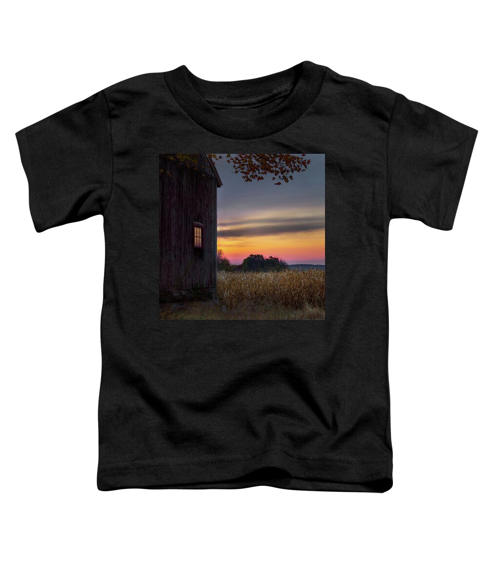 Sunrise Toddler T-Shirt featuring the photograph Autumn Glow Square by Bill Wakeley