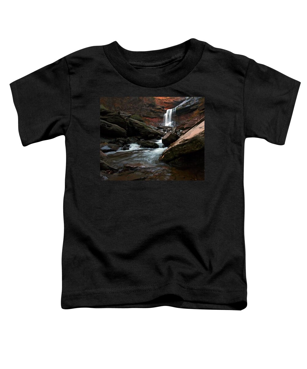 Kaaterskill Falls Toddler T-Shirt featuring the photograph Autumn Spring by Neil Shapiro