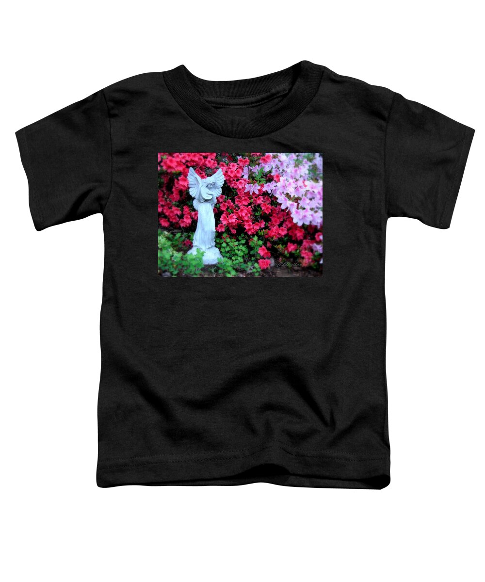 Gardens Toddler T-Shirt featuring the photograph Azalea Garden Angel by Pat Davidson