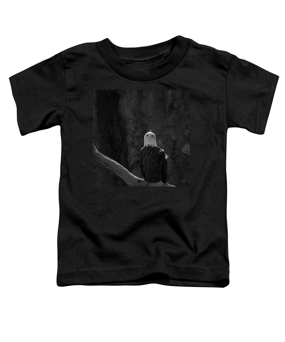 Eagle Toddler T-Shirt featuring the photograph Bald Eagle I BW by David Gordon
