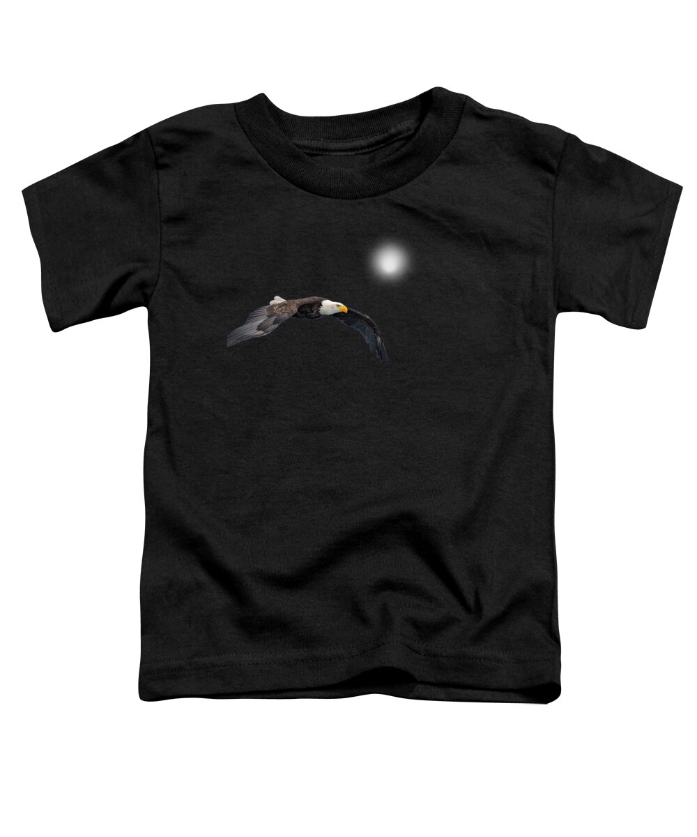 Eagle Toddler T-Shirt featuring the photograph Bald Eagle Textured Art by David Dehner