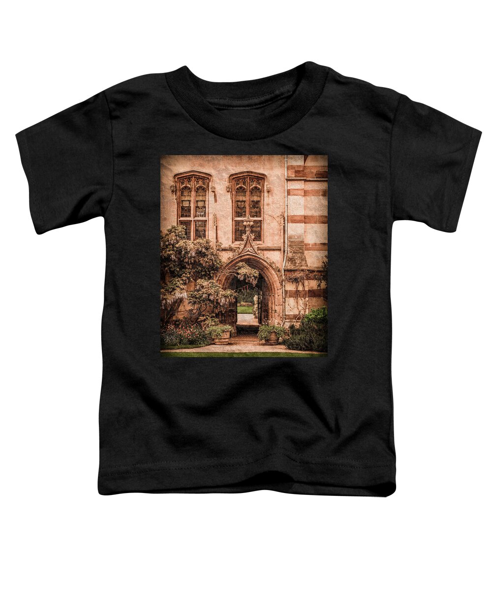 Balliol College Toddler T-Shirt featuring the photograph Oxford, England - Balliol Gate by Mark Forte