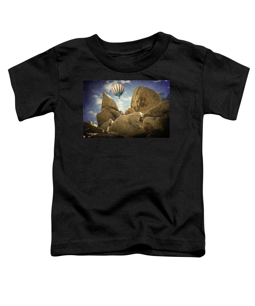Boulders Toddler T-Shirt featuring the photograph Ballooning in Joshua Tree by Sandra Selle Rodriguez