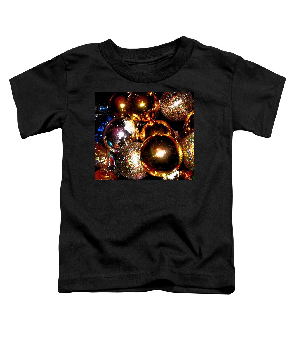 Christmas Toddler T-Shirt featuring the photograph Balls by Ian MacDonald