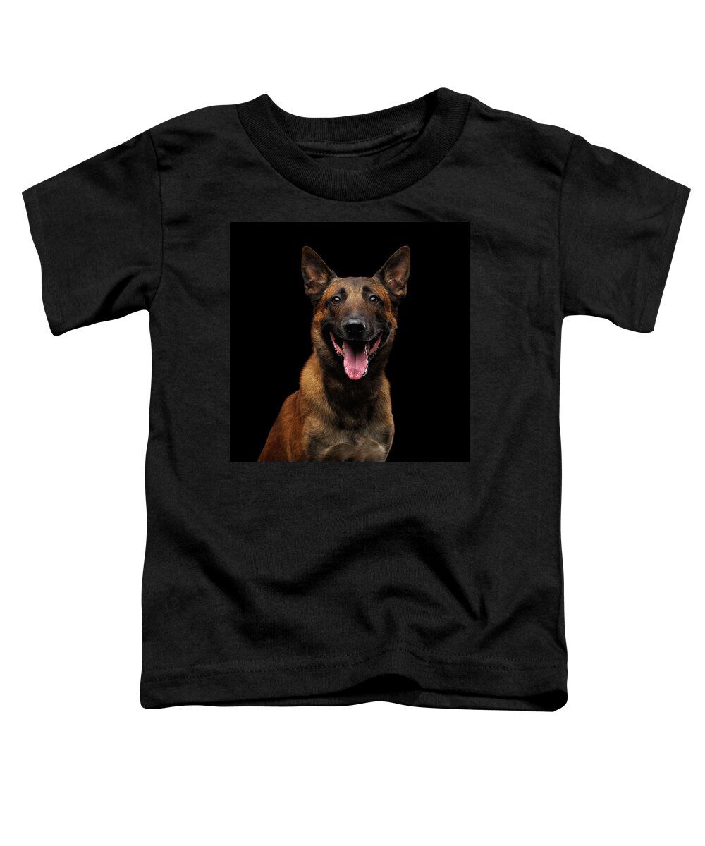 Dog Toddler T-Shirt featuring the photograph Belgian Shepherd Dog malinois by Sergey Taran