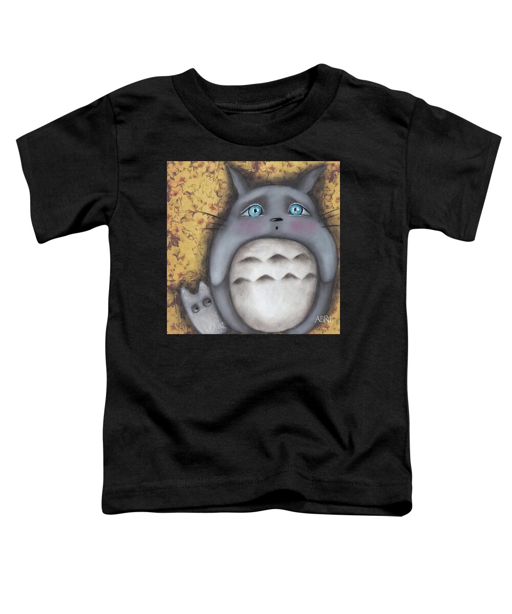 Totoro Toddler T-Shirt featuring the painting Best Friend by Abril Andrade