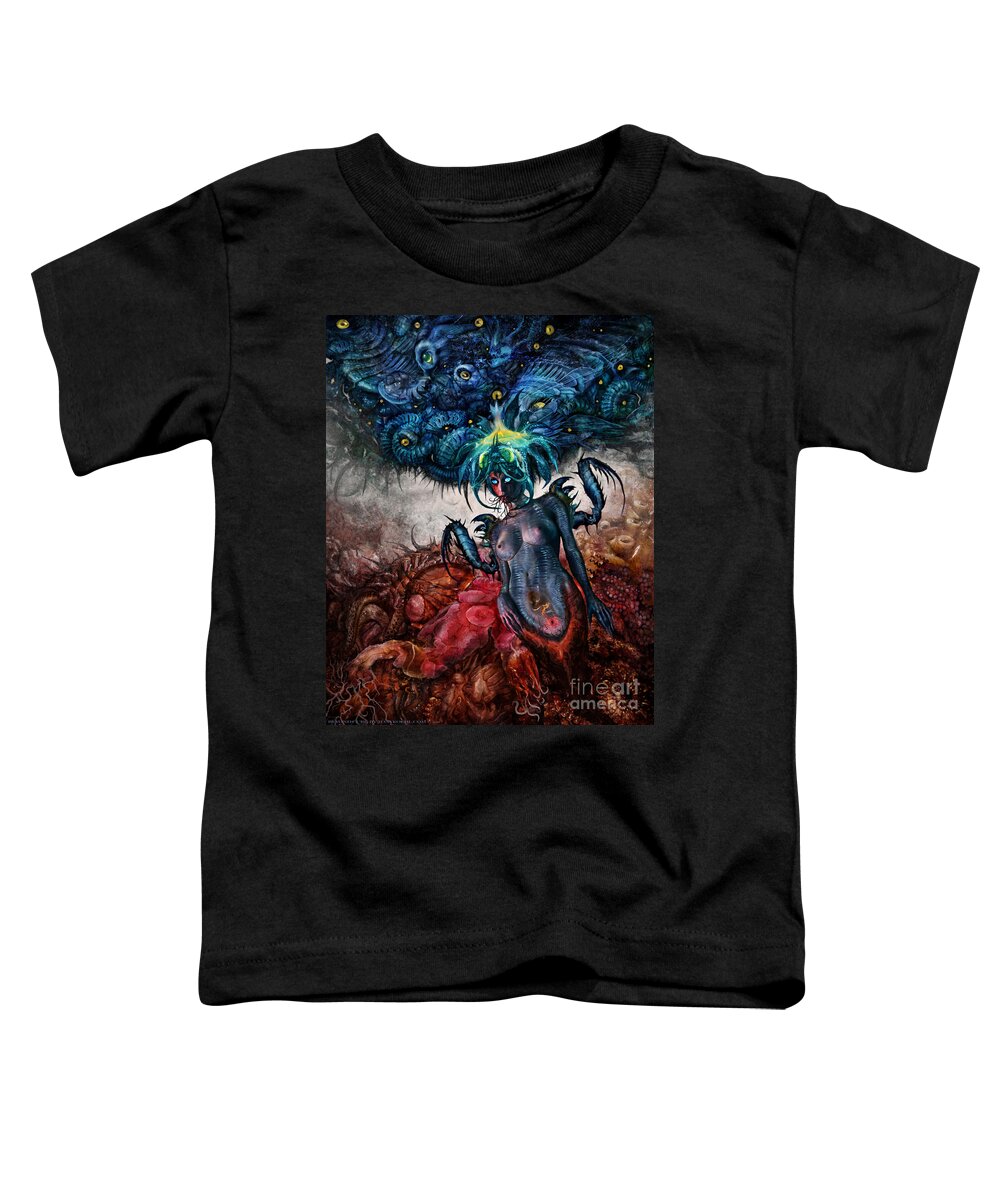 Tony Koehl Toddler T-Shirt featuring the mixed media Beyond Cure by Tony Koehl