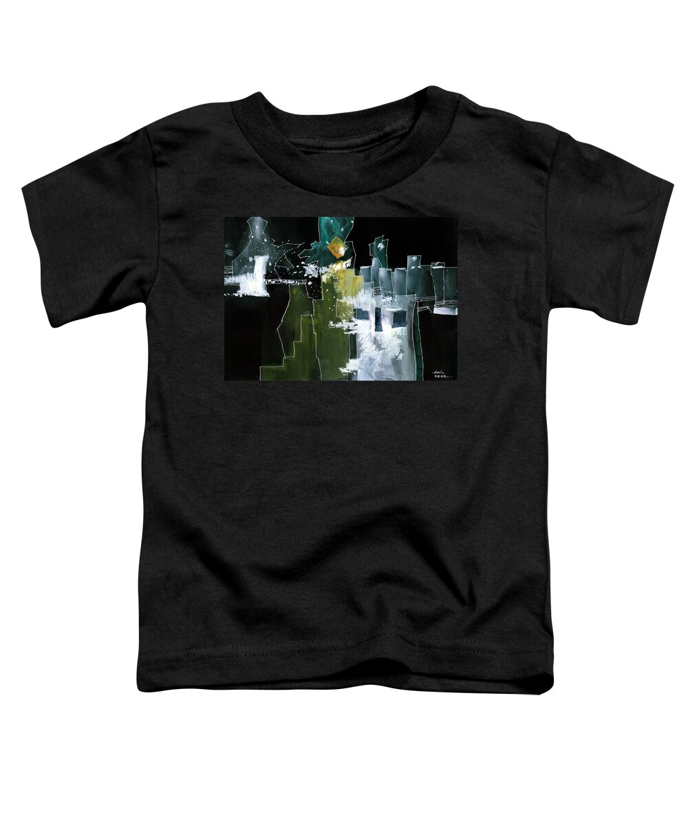 Nature Toddler T-Shirt featuring the painting Beyond Horizons by Anil Nene