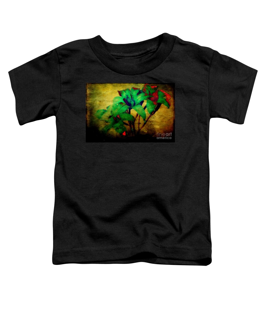 Lilies Toddler T-Shirt featuring the photograph Beyond The Garden Gate by Michael Eingle