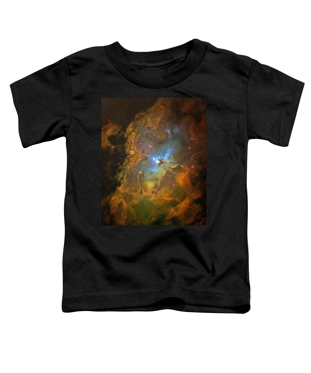 Universe Toddler T-Shirt featuring the digital art Beyond the Sky by Humphrey Isselt