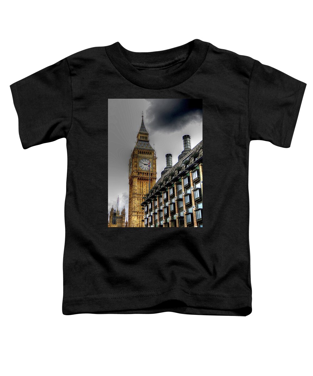Big Ben Toddler T-Shirt featuring the photograph Big Ben and Parliament by Karen McKenzie McAdoo