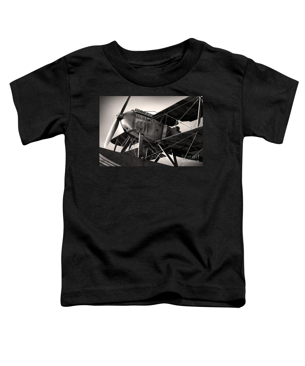Air Toddler T-Shirt featuring the photograph Biplane by Carlos Caetano