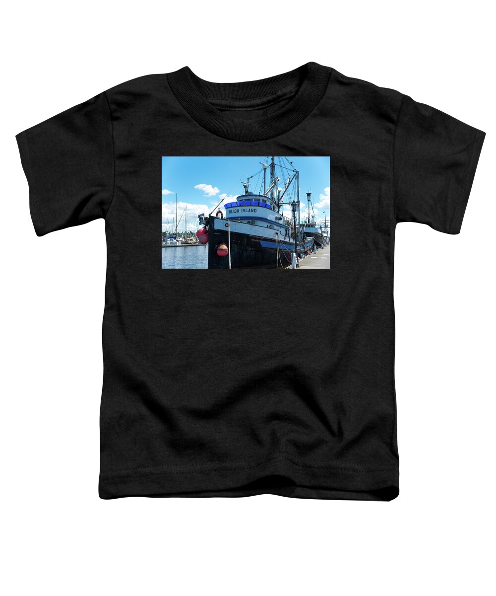 Bligh Island Fishing Trawler Toddler T-Shirt featuring the photograph Bligh Island Fishing Trawler by Tom Cochran