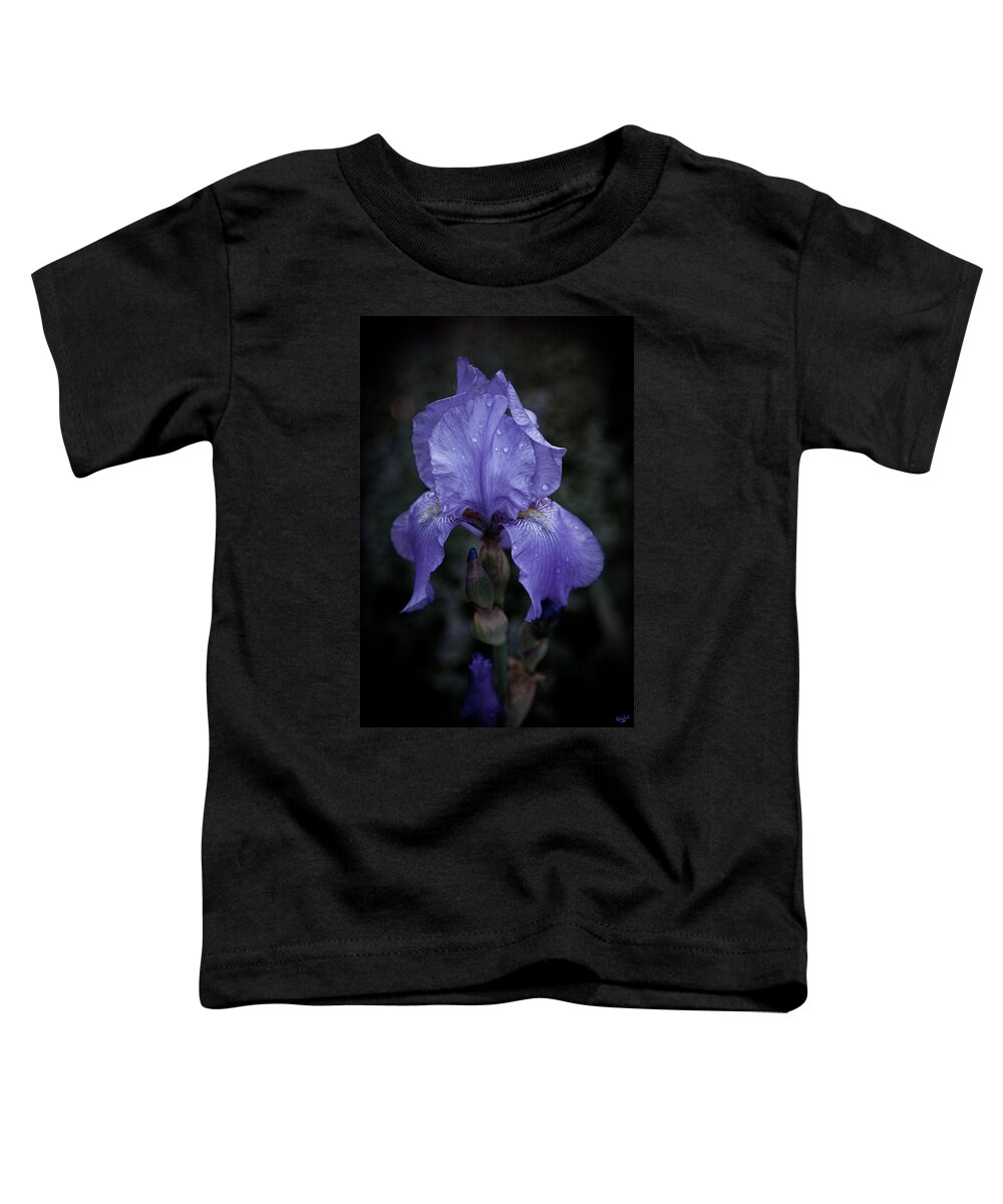 Iris Toddler T-Shirt featuring the photograph Blue Iris by Chris Lord