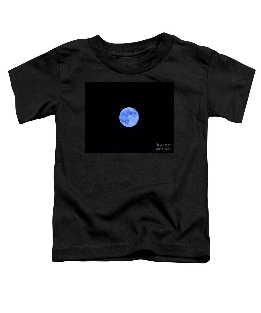 Blue Moon Toddler T-Shirt featuring the photograph Blue Moon by Al Powell Photography USA