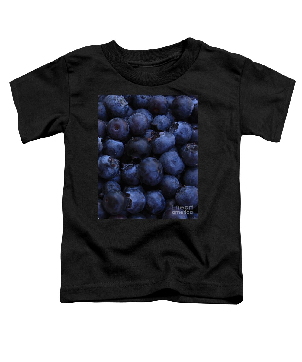 Blueberries Toddler T-Shirt featuring the photograph Blueberries Close-Up - Vertical by Carol Groenen