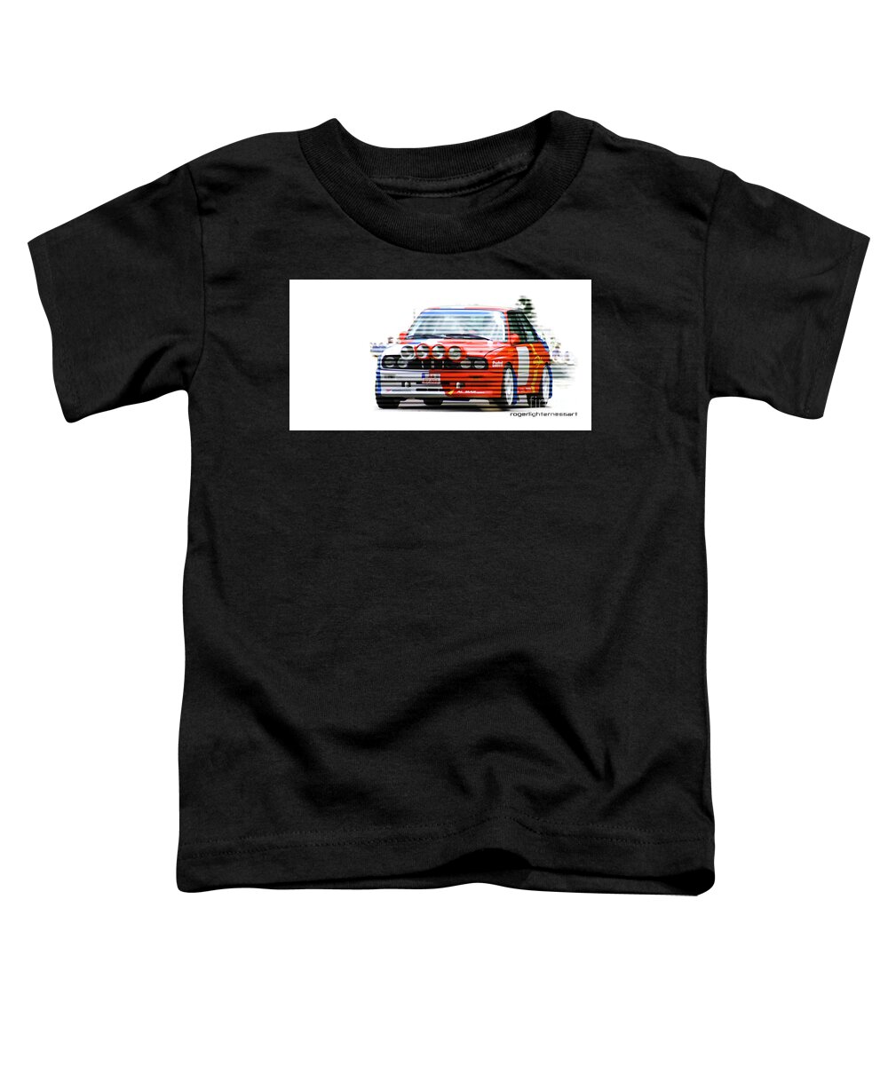 Bmw Toddler T-Shirt featuring the digital art BMW M3 Group A by Roger Lighterness