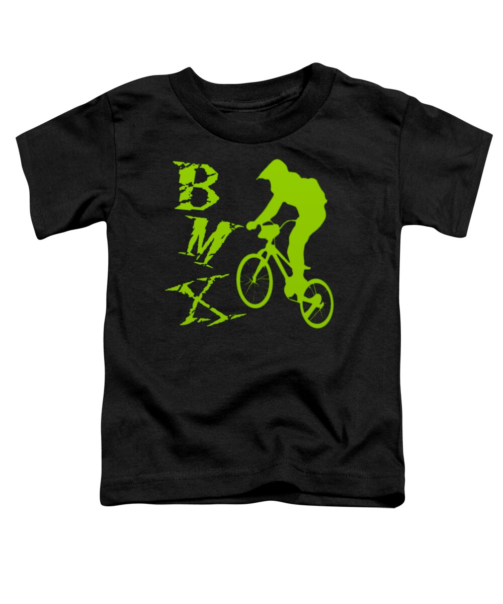 Bmx Toddler T-Shirt featuring the digital art BMX by David G Paul