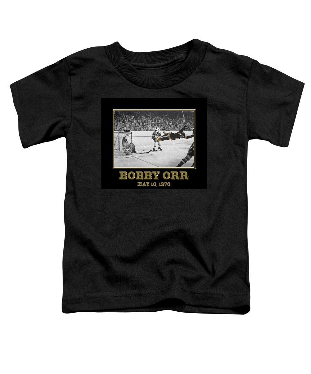 Hockey Toddler T-Shirt featuring the photograph Bobby Orr 6 by Andrew Fare