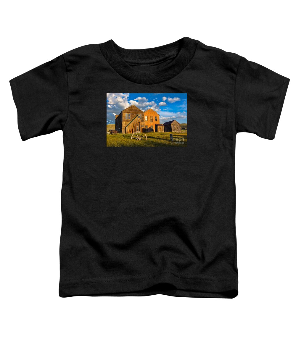 Bodie Toddler T-Shirt featuring the photograph Bodie Near Sunset by Mimi Ditchie
