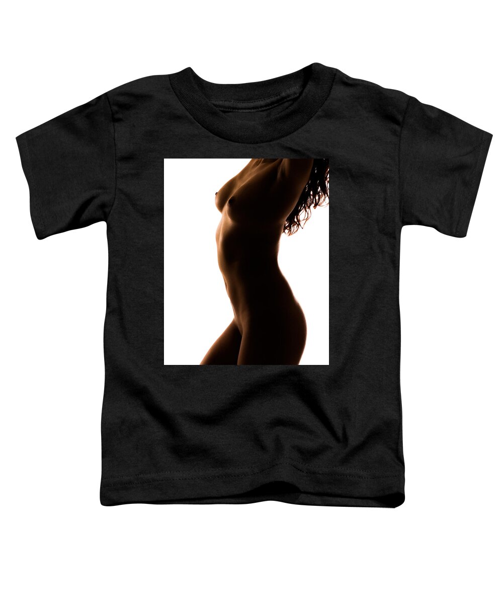 Silhouette Toddler T-Shirt featuring the photograph Bodyscape 185 by Michael Fryd