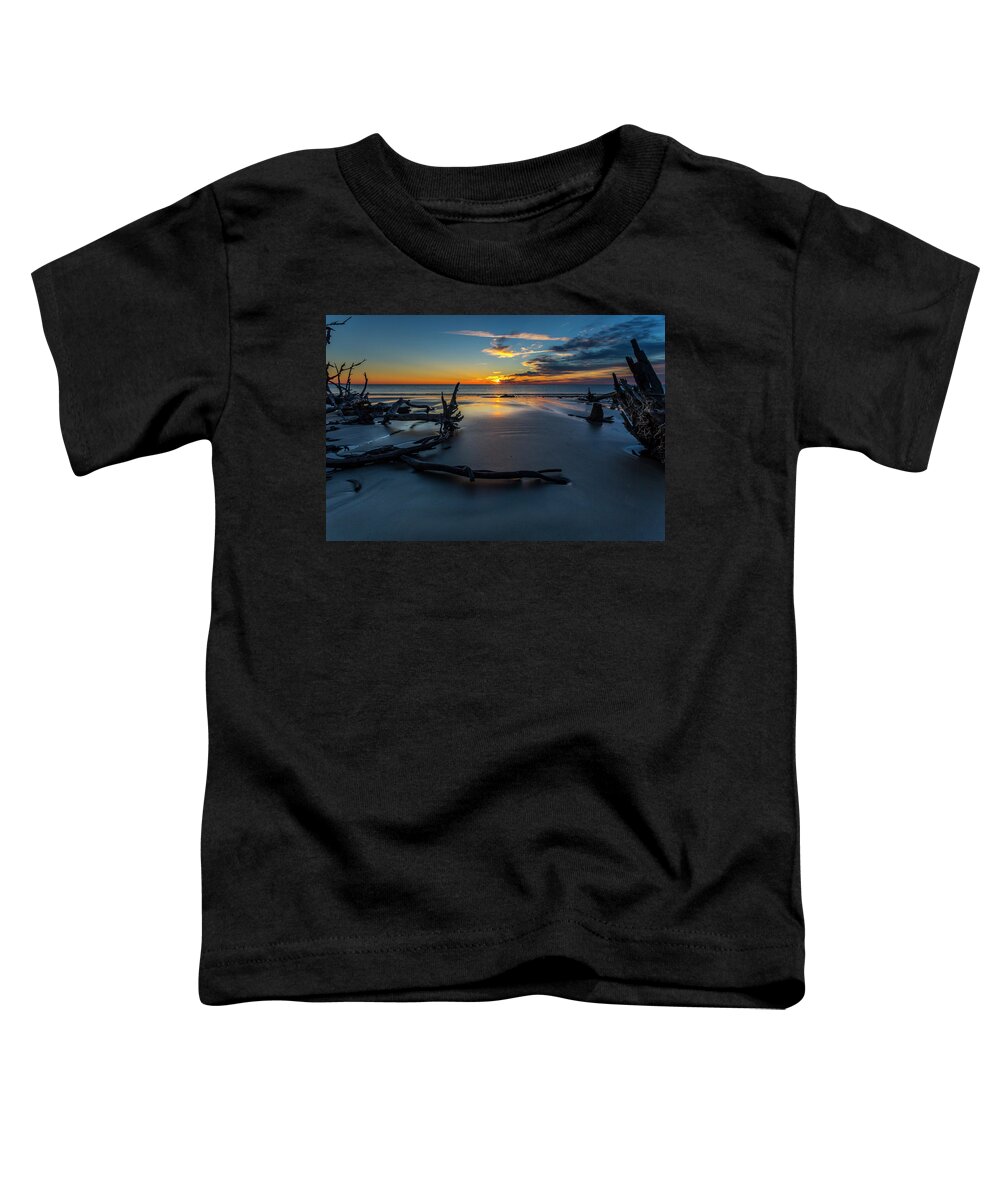 Sunrise Toddler T-Shirt featuring the photograph Boneyard at Sunrise by Ray Silva