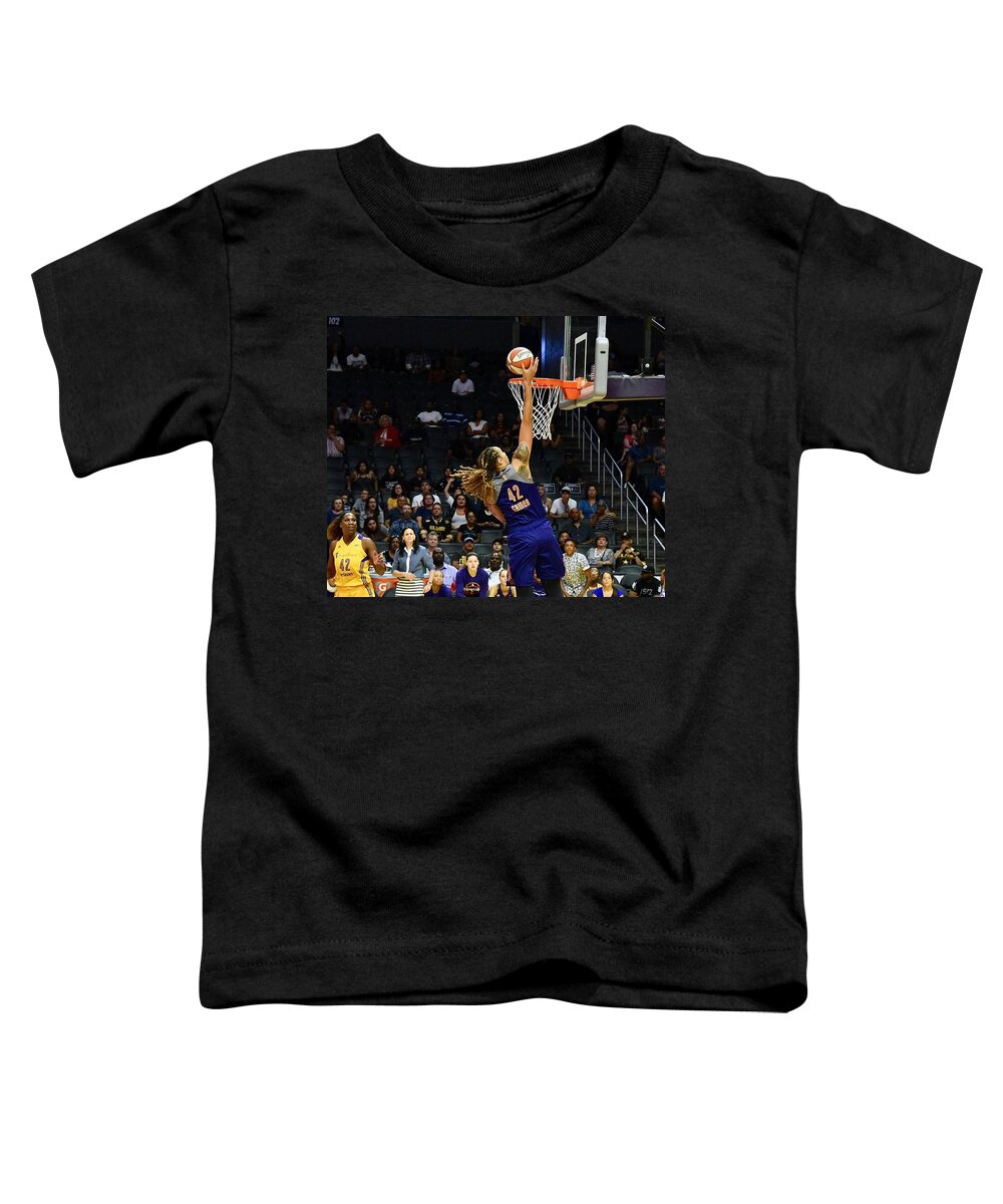 Brittney Griner Toddler T-Shirt featuring the photograph Brittney Griner Dunk by Devin Millington