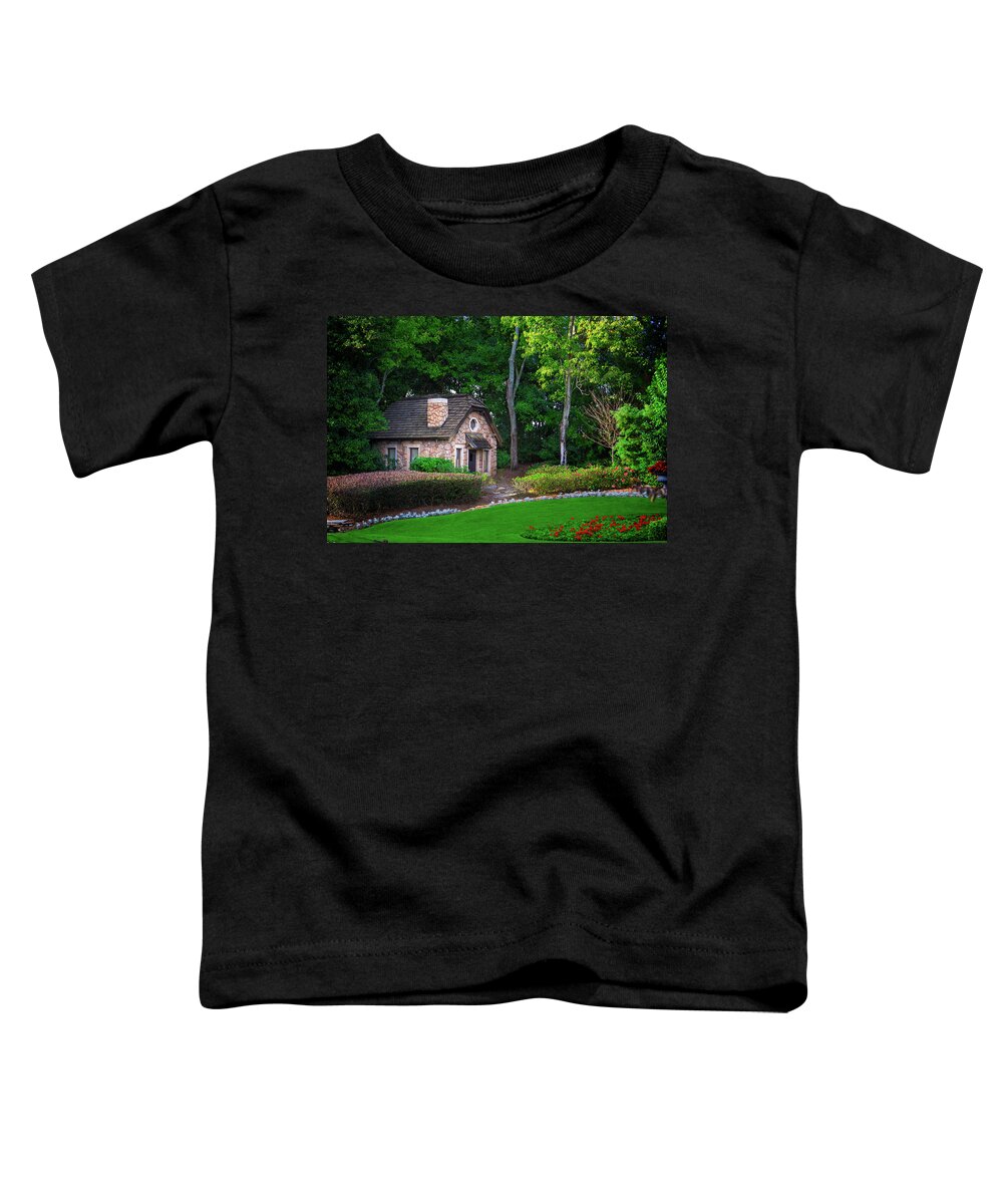 Wdw Toddler T-Shirt featuring the photograph Canada Pavilion at Epcot by Mark Andrew Thomas