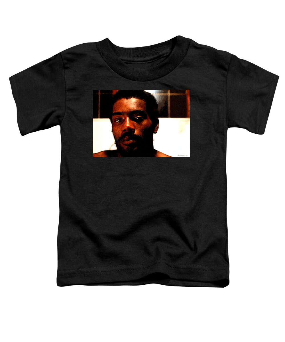 Faces Toddler T-Shirt featuring the digital art Carlos by Walter Neal