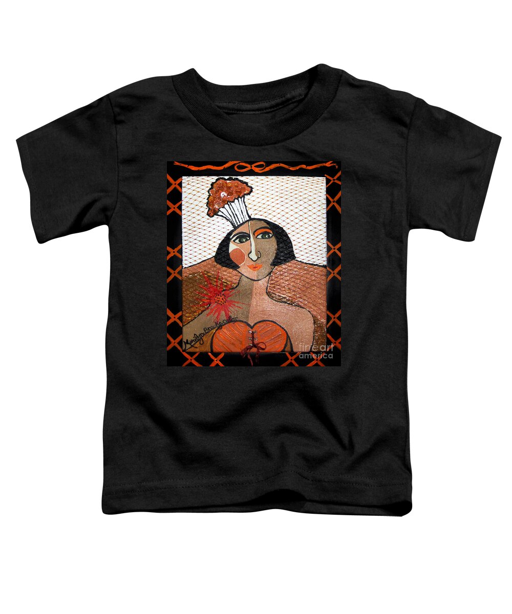 Festive Toddler T-Shirt featuring the painting Carnivale by Marilyn Brooks