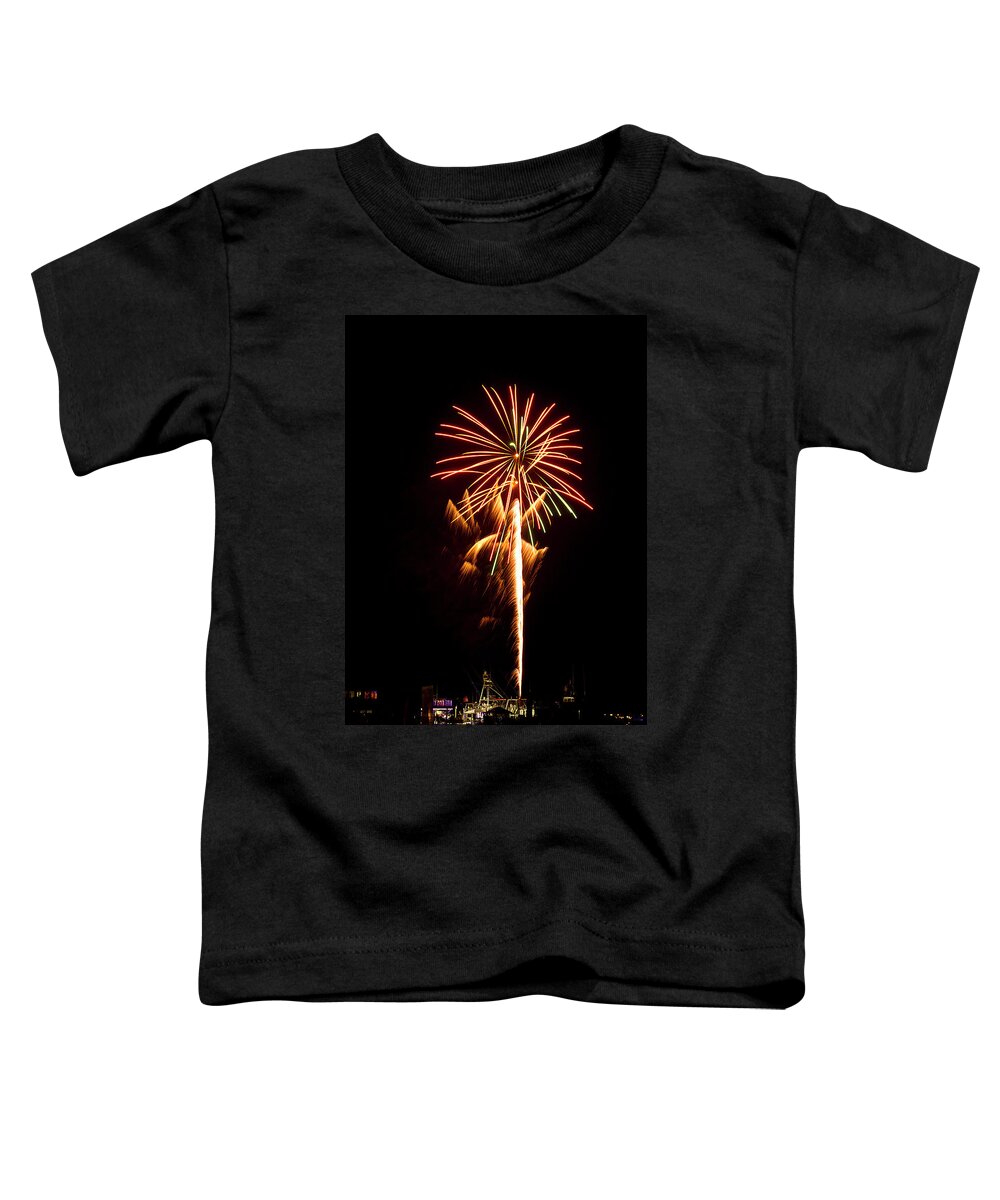 Fireworks Toddler T-Shirt featuring the photograph Celebration Fireworks by Bill Barber