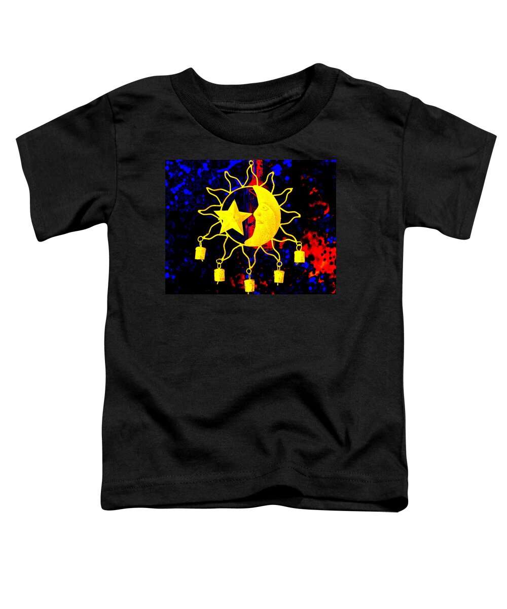 Sun Toddler T-Shirt featuring the photograph Celestial Celebration by Larry Beat