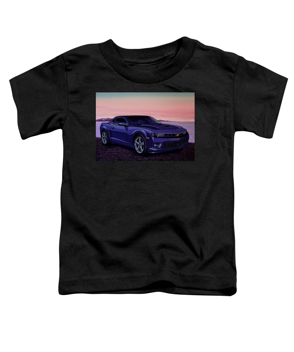 Chevrolet Camaro Toddler T-Shirt featuring the painting Chevrolet Camaro SS 2010 Painting by Paul Meijering
