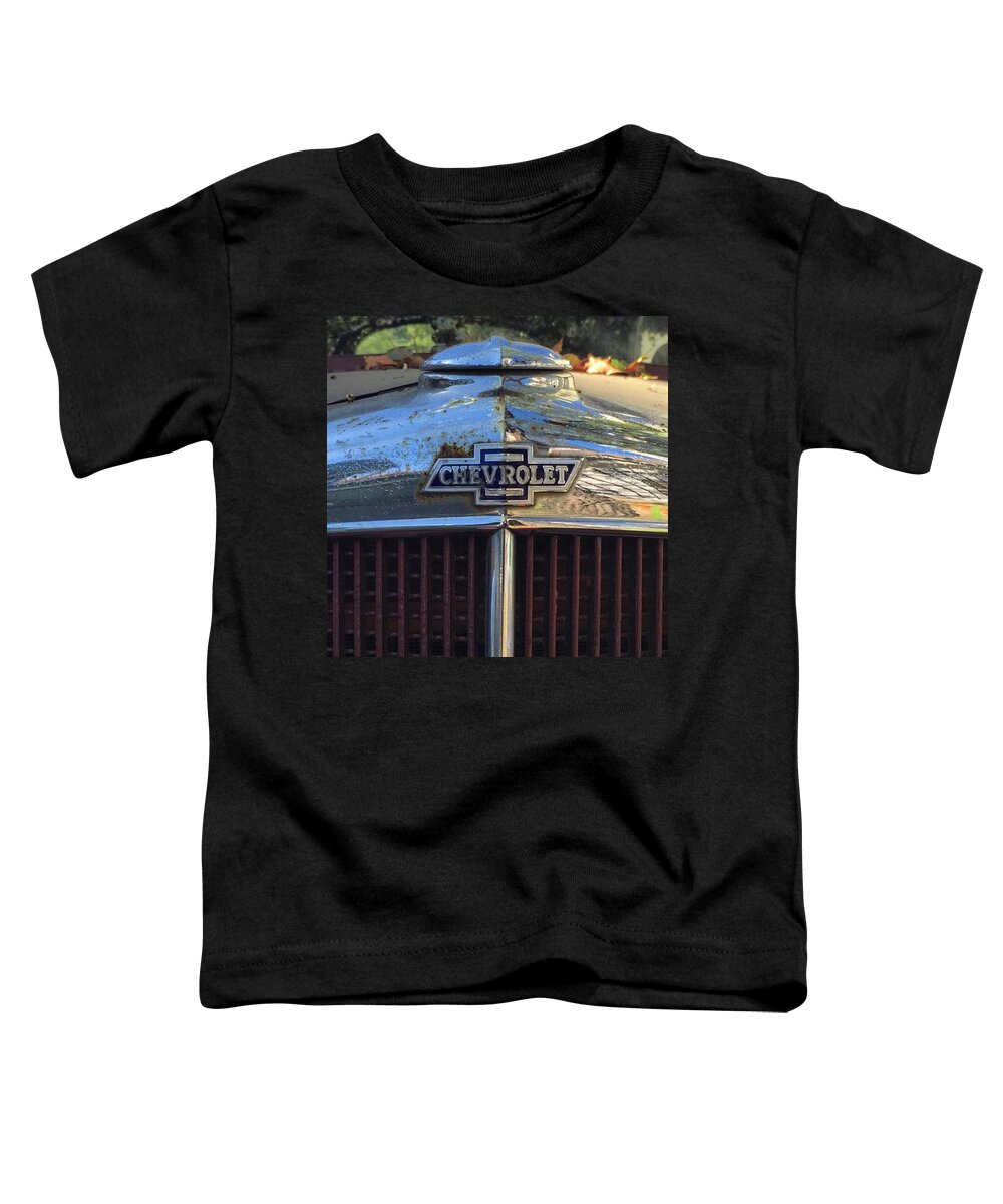 Classic Car Toddler T-Shirt featuring the photograph Classic Chevy Chrome by Eugene Evon