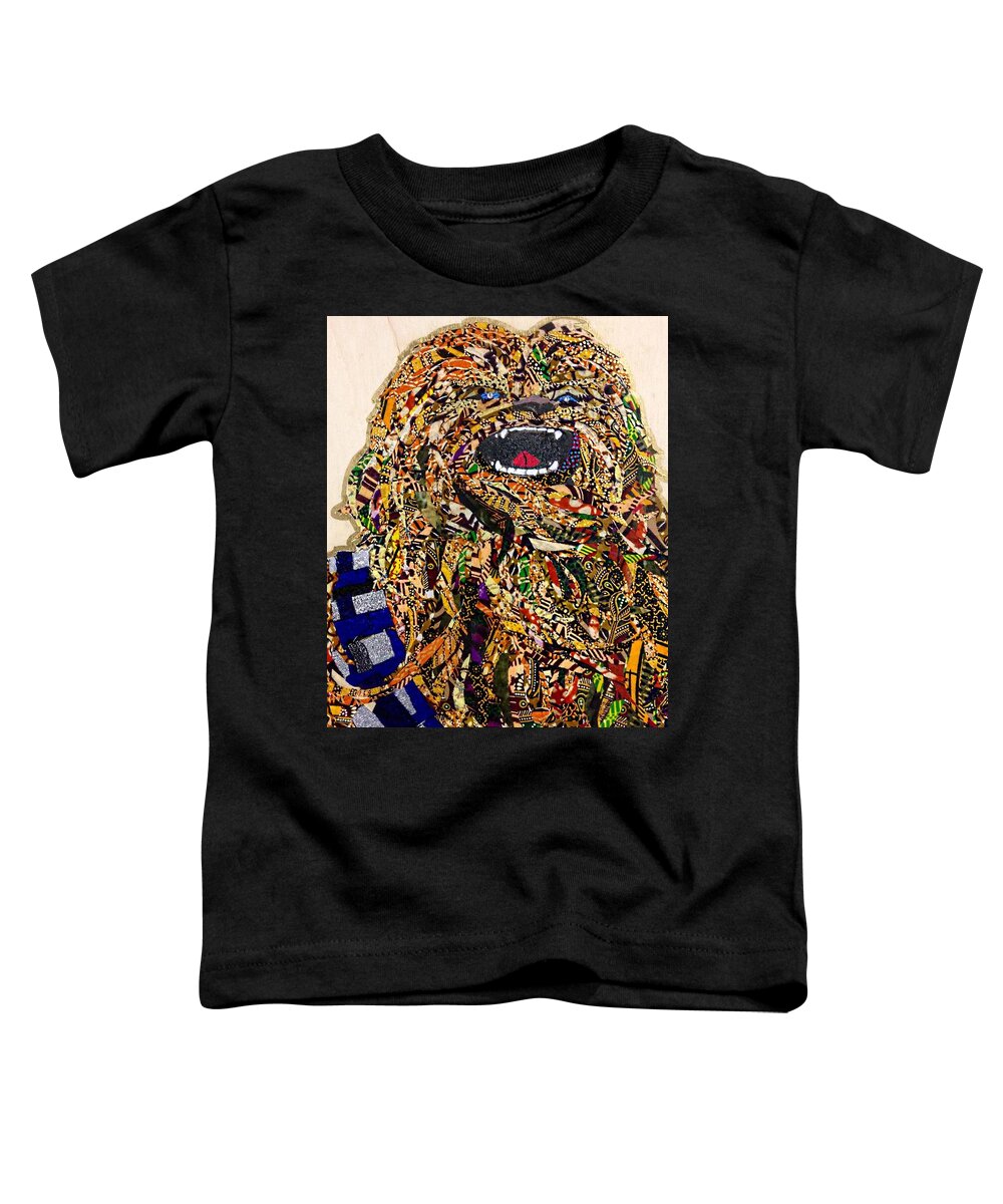 Chewbaccaa Toddler T-Shirt featuring the tapestry - textile Chewbacca Star Wars Awakens Afrofuturist Collection by Apanaki Temitayo M