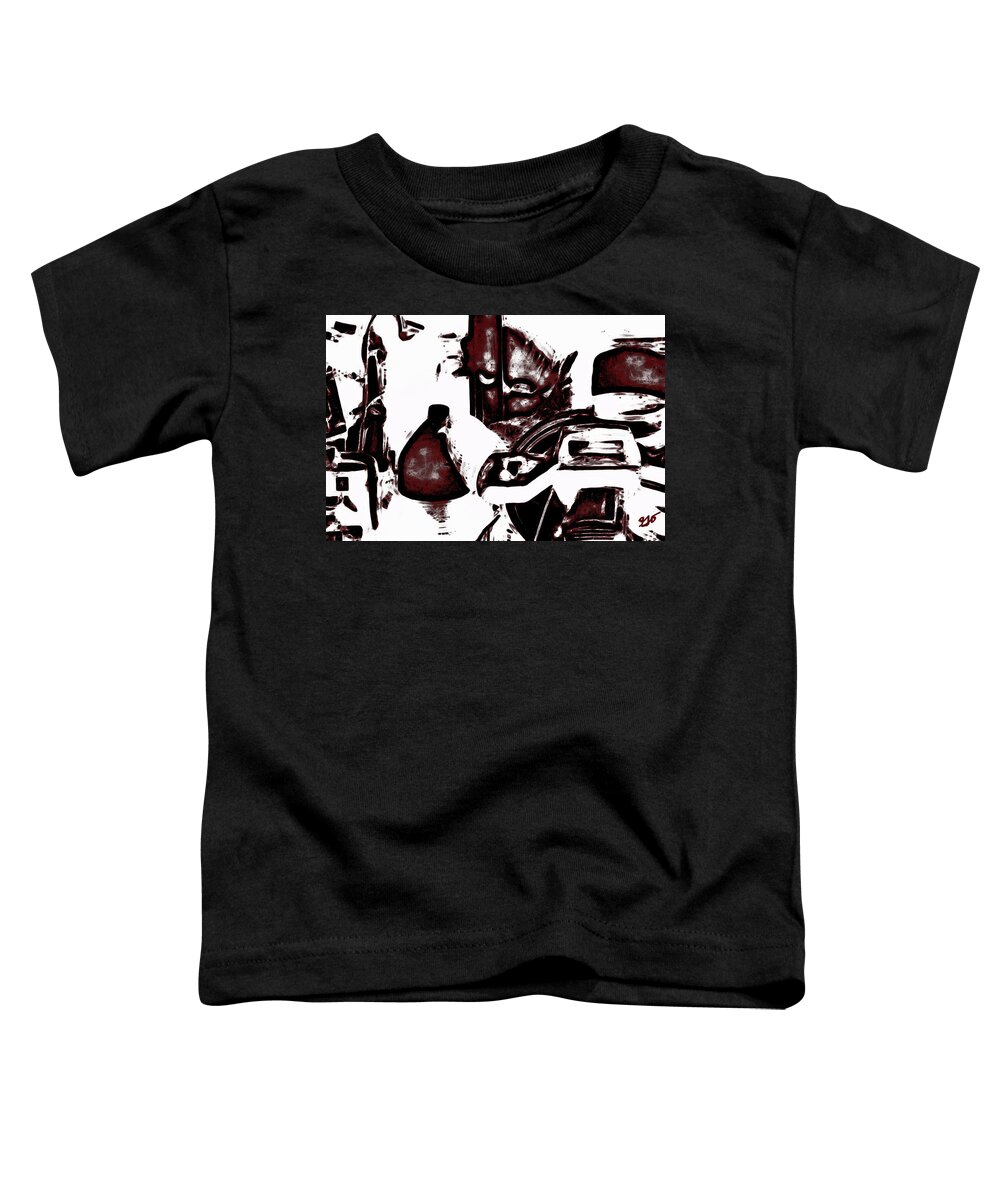 Abstract Toddler T-Shirt featuring the photograph Chop Saw Chicken Abstract by Gina O'Brien