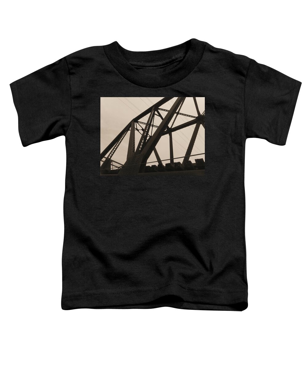 De Toddler T-Shirt featuring the photograph Christina River Bridge #30054 by Raymond Magnani