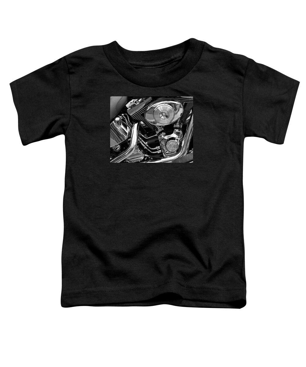 Pipes Toddler T-Shirt featuring the photograph Chrome by Lynda Lehmann