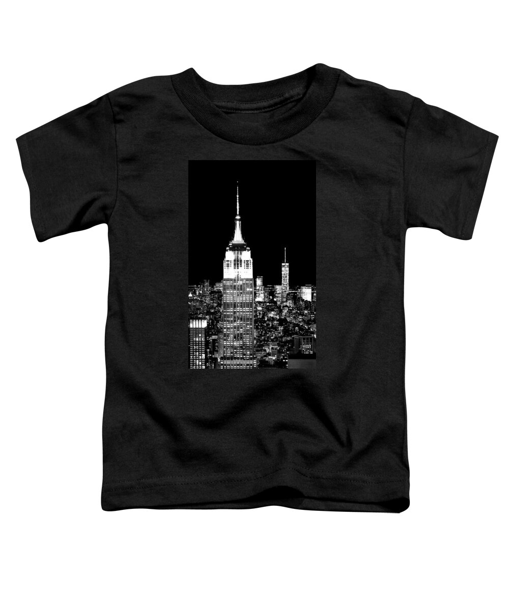 Empire State Building Toddler T-Shirt featuring the photograph City Of The Night by Az Jackson