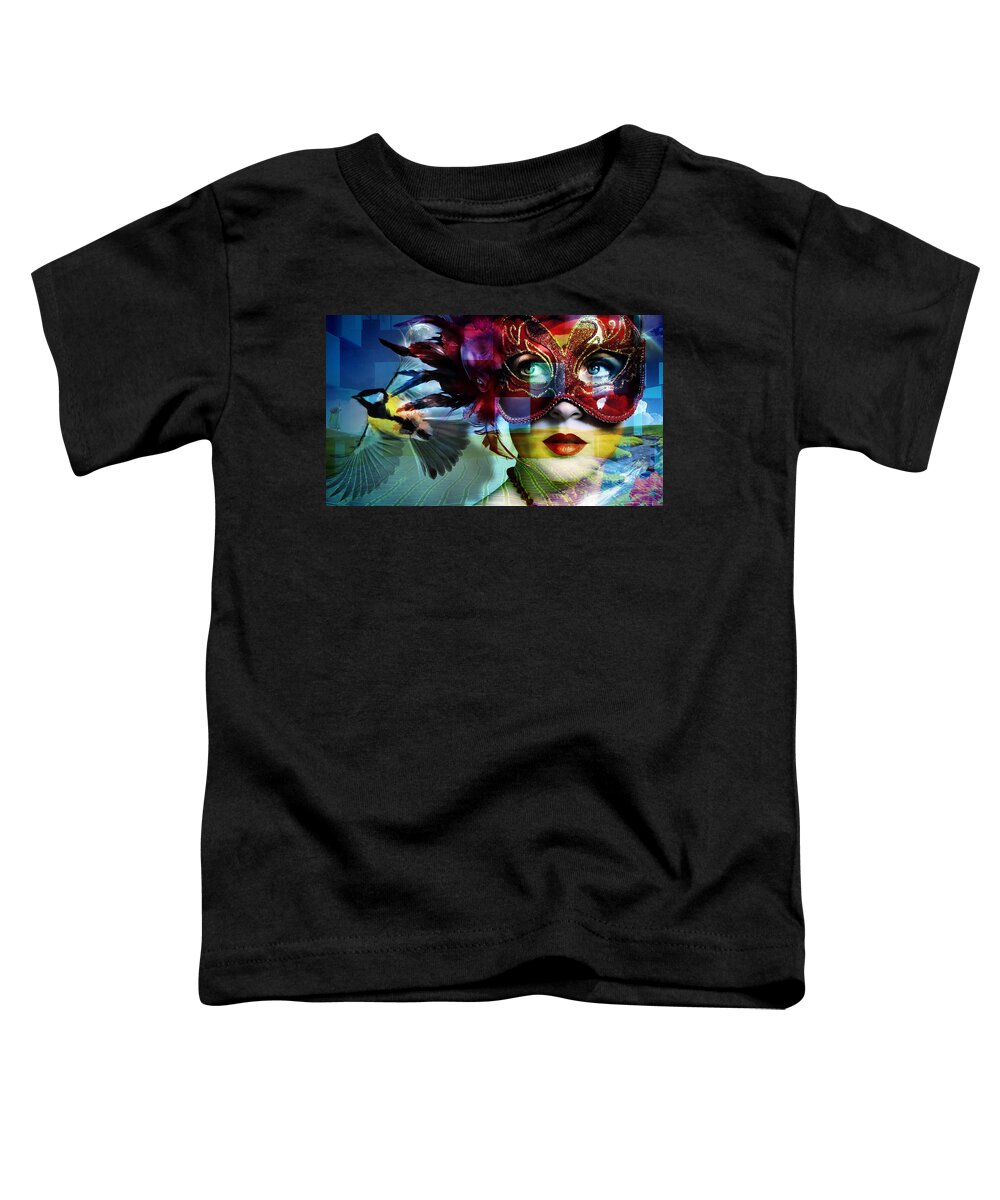 Fantasy Toddler T-Shirt featuring the mixed media Clarity by Marvin Blaine