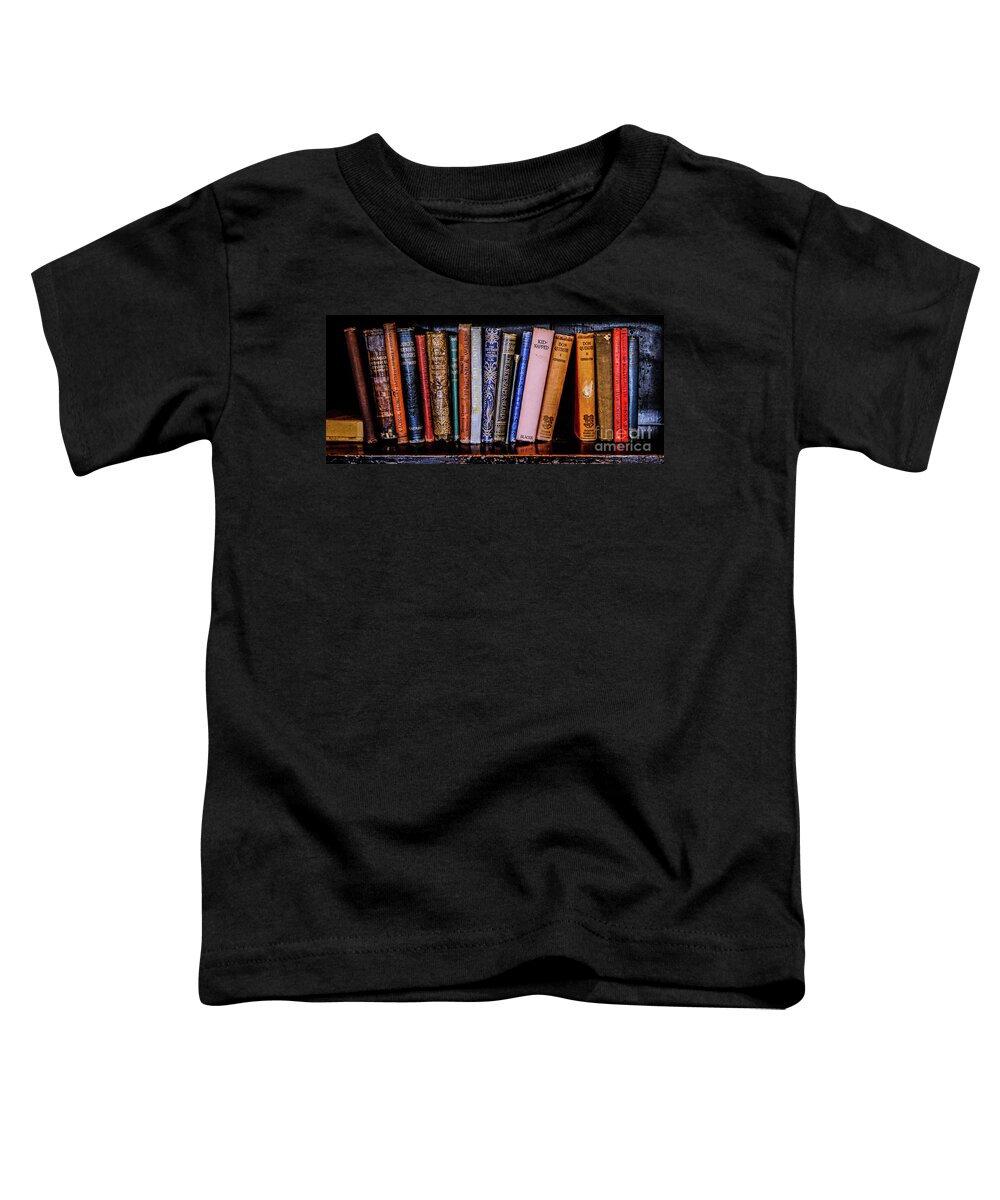 Books Of Knowledge By Lexa Harpell Toddler T-Shirt featuring the photograph Classic Books 2 by Lexa Harpell