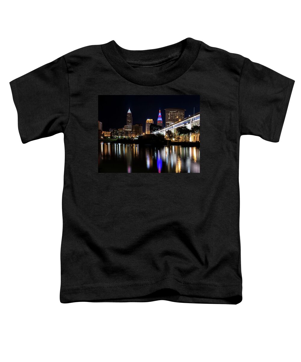 Cleveland World Series 2016 Toddler T-Shirt featuring the photograph Cleveland In The World Series 2016 by Dale Kincaid
