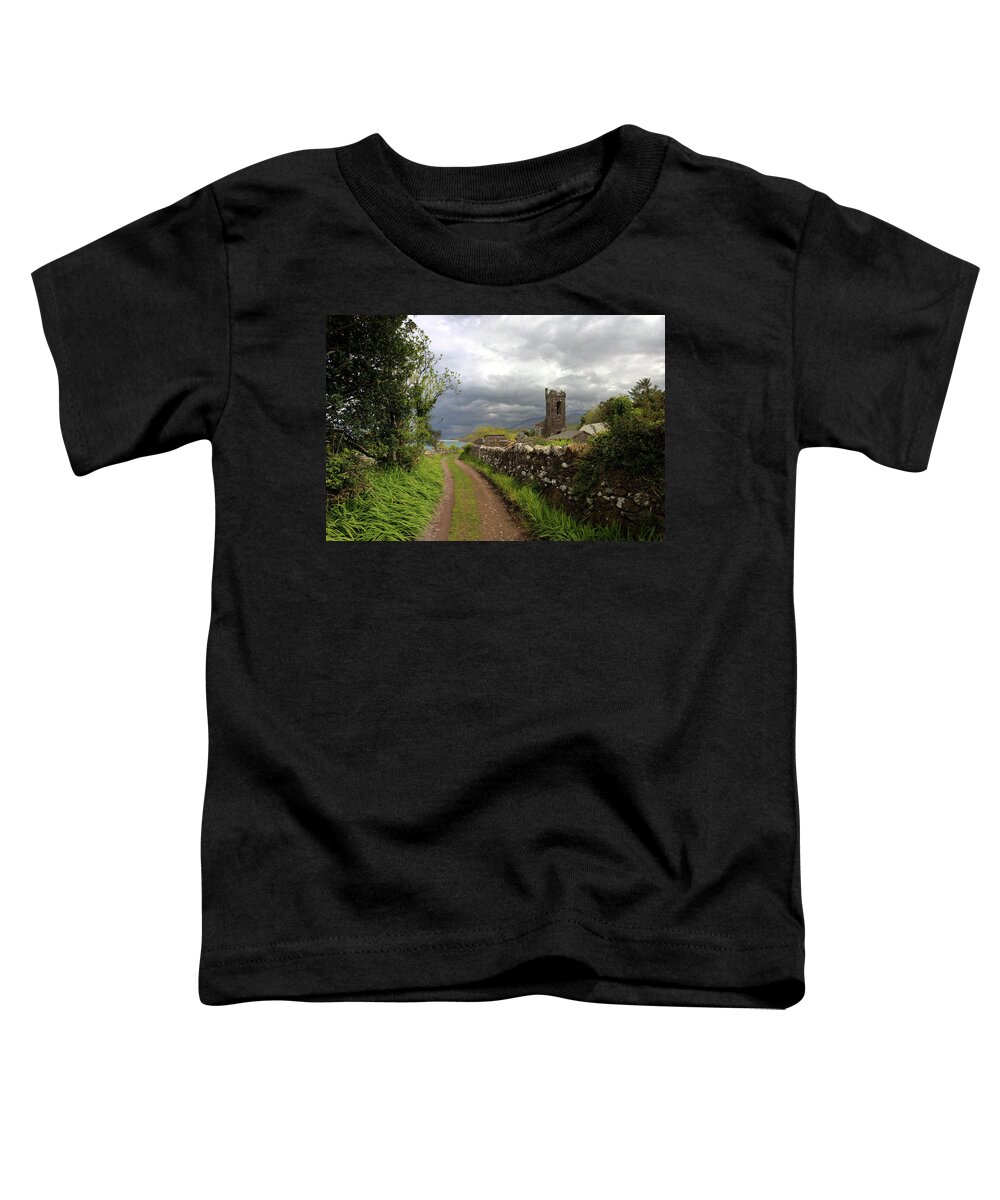 Cloghane Toddler T-Shirt featuring the photograph Cloghane Church Walk by Mark Callanan