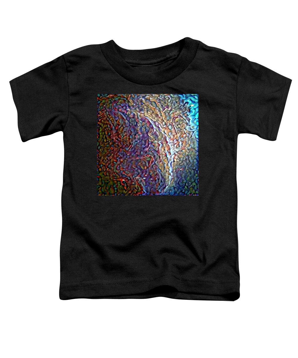 Abstract Toddler T-Shirt featuring the digital art Close to the Ocean by Richard Laeton