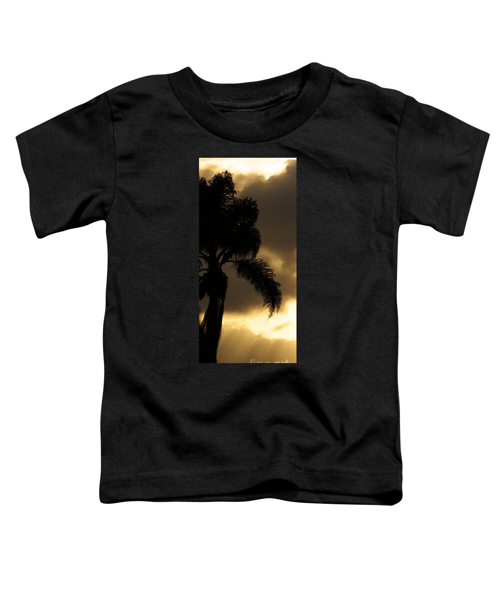 Palm Toddler T-Shirt featuring the photograph Cloud Break by Linda Shafer