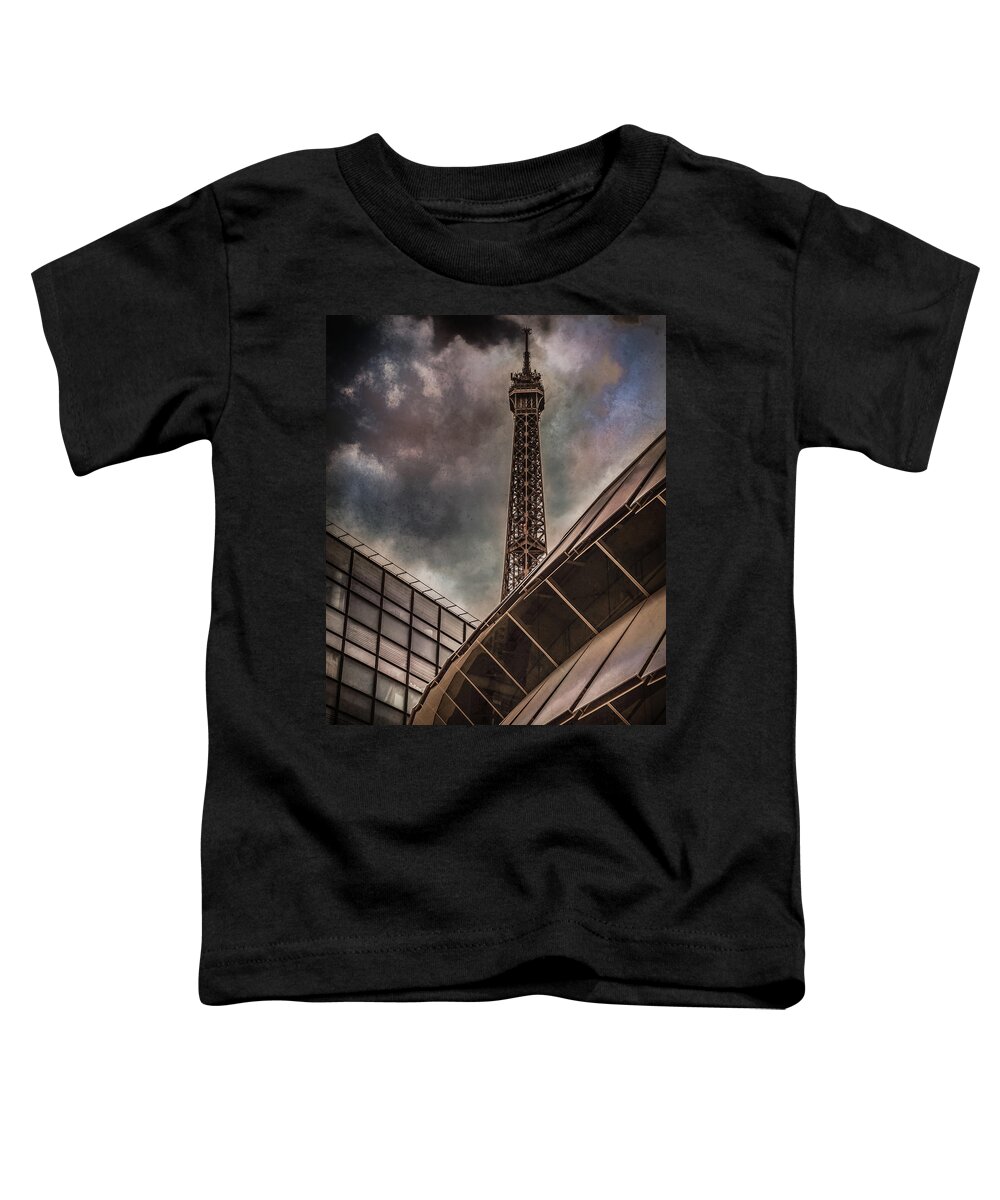 Architect Toddler T-Shirt featuring the photograph Paris, France - Colliding Grids by Mark Forte