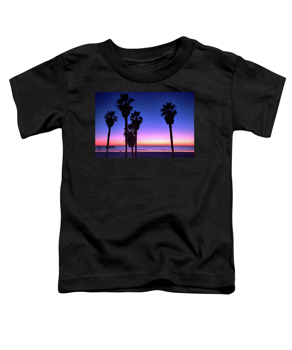Los Angeles Toddler T-Shirt featuring the photograph Color the Beach by Raf Winterpacht
