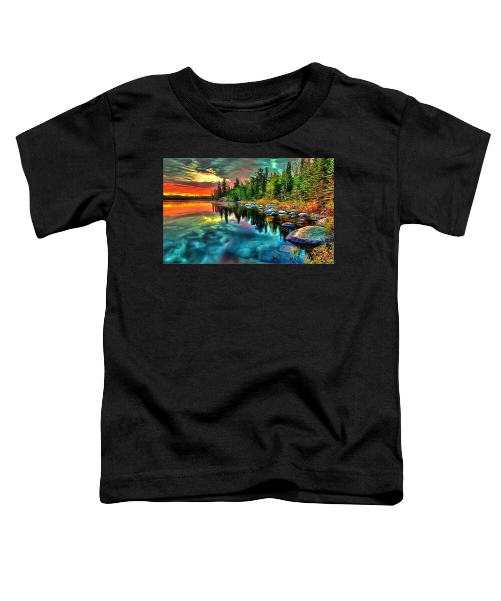 Nature Toddler T-Shirt featuring the digital art Colors of nature by Lilia S