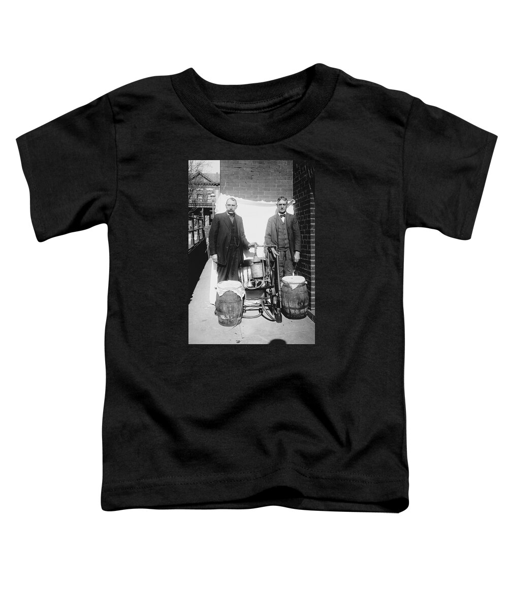 Whiskey Toddler T-Shirt featuring the photograph Confiscated Whiskey Still - Prohibition Era - 1920s by War Is Hell Store